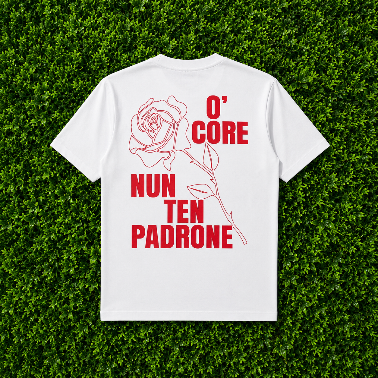 TSHIRT O’CORE NUN TEN PADRONE - White Edition