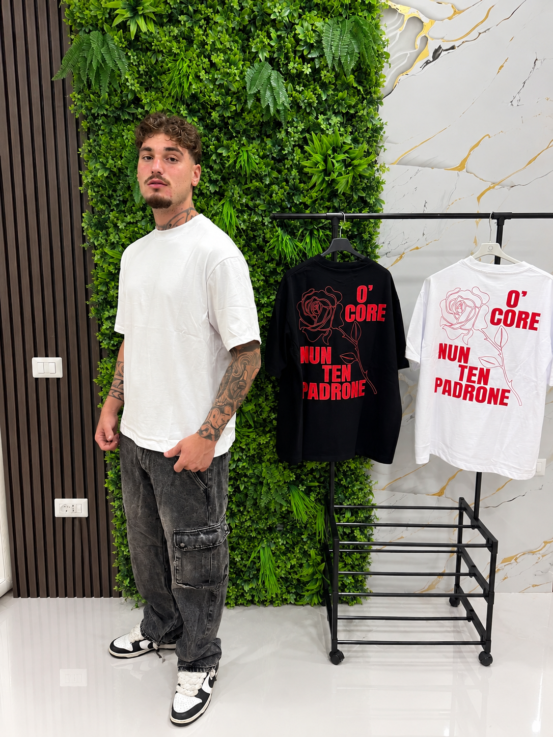 TSHIRT O’CORE NUN TEN PADRONE - White Edition