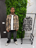 CAMICIA QUADRI ROTTURE - Brown Edition