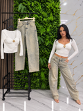 JEANS BALLON DIAMOND - White Strass Edition