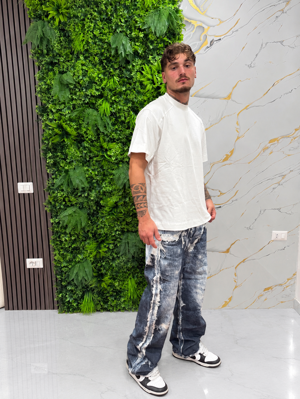 JEANS BAGGY TOPBOY - Premium Washed Ice Edition