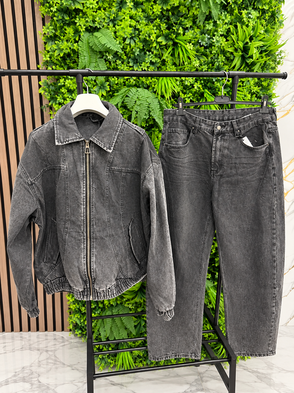 COORDINATO DENIM SHADOW — Black Washed Edition
