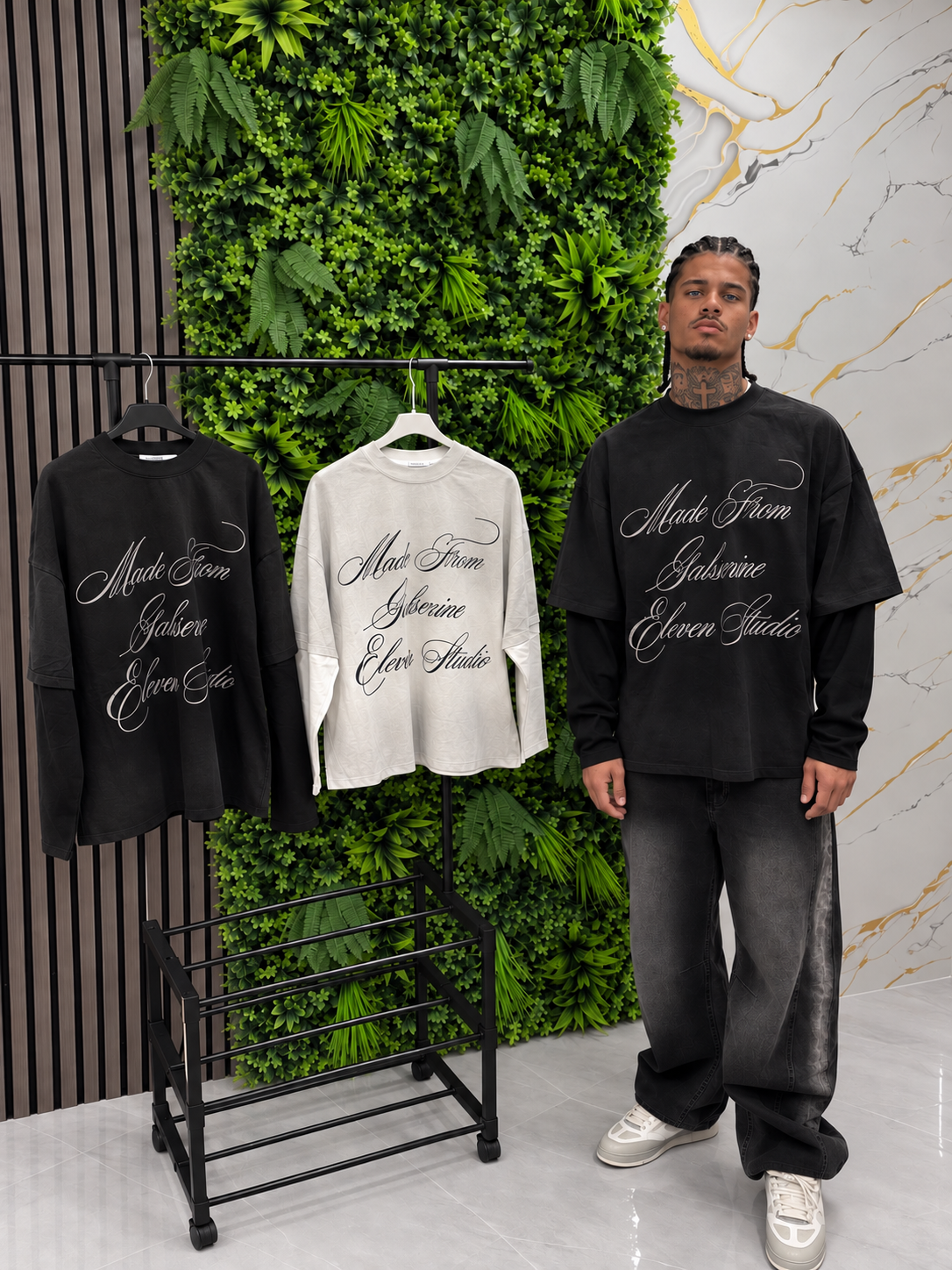 LONGSLEEVE MADE FROM GENESI - Black