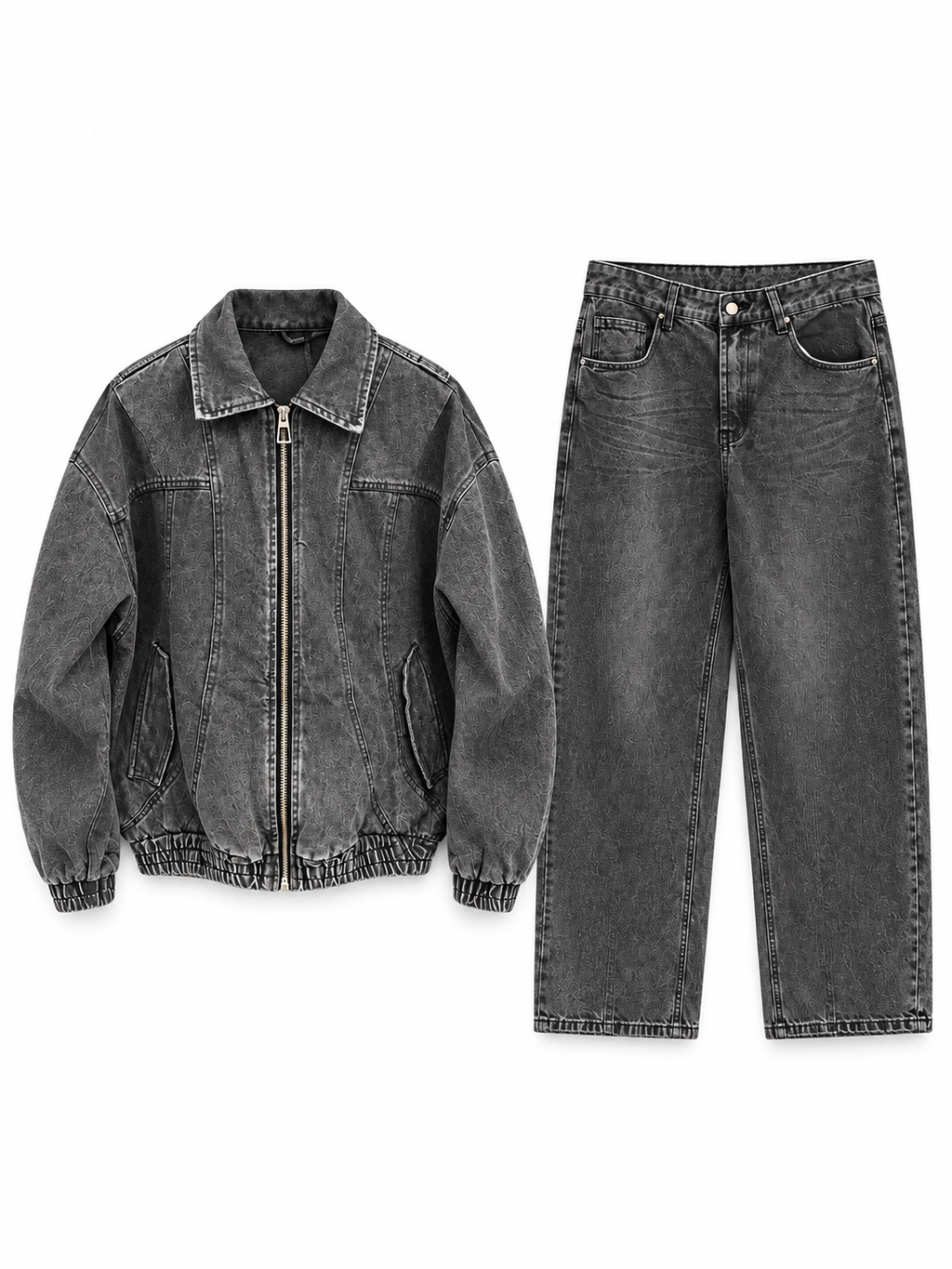 COORDINATO DENIM SHADOW — Black Washed Edition