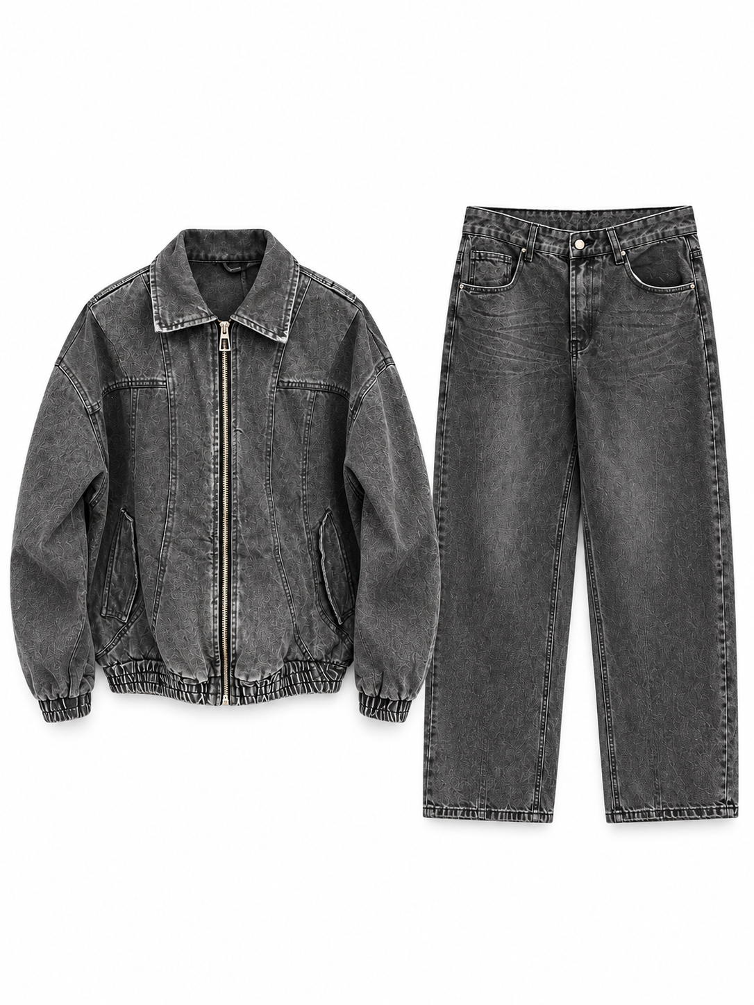 COORDINATO DENIM SHADOW — Black Washed Edition
